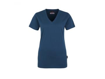 Damen-V-Shirt Classic Hakro 126 Blau- und Grüntöne